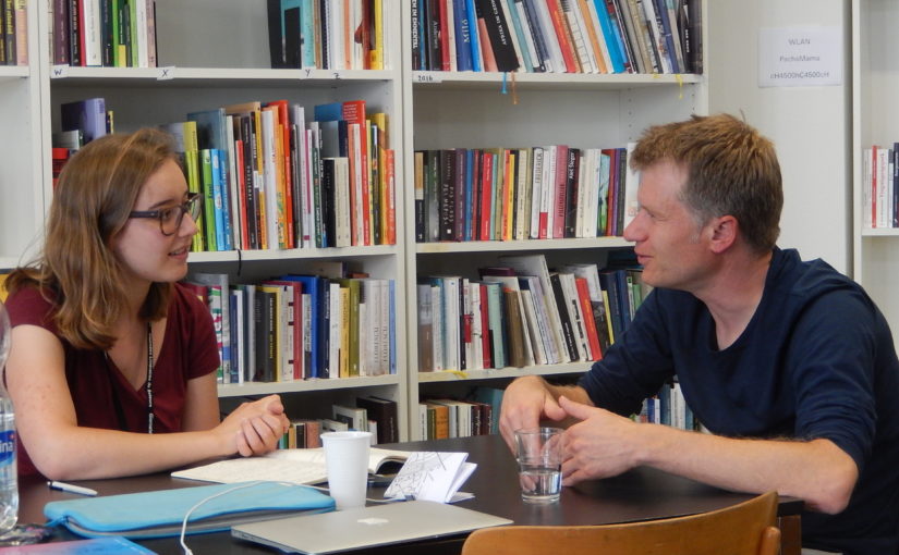 Nach der Lesung zu uns: Interview mit Jens Steiner